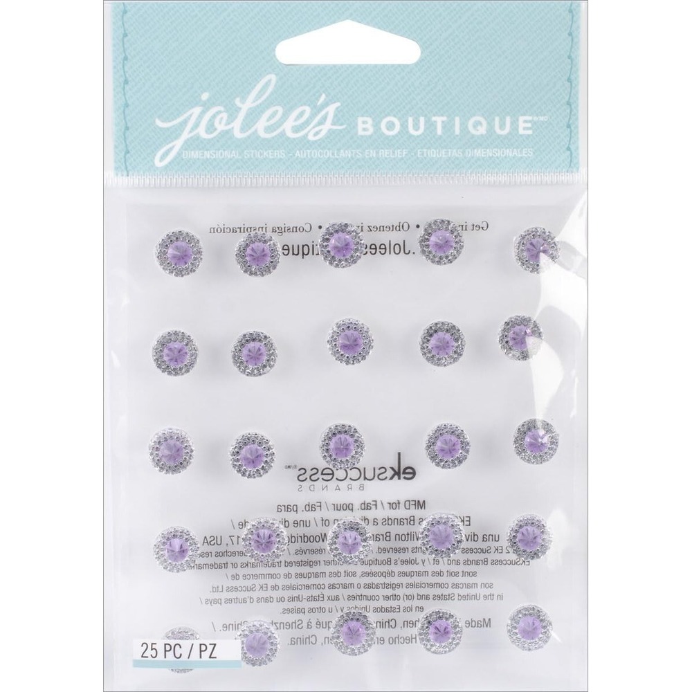 Jolee's Boutique Bling Stickers Unisex OS Purple NWT Dual Tone Prism Amethyst